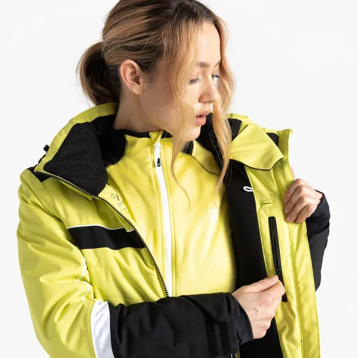 Dare 2b Waterproof Jackets Vitilised Ski Jacket Yellow Plum 8211 Women