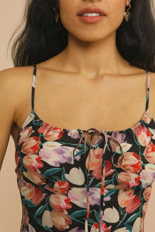 DARIA Dress Tulipano Noir Women Rouje Dresses