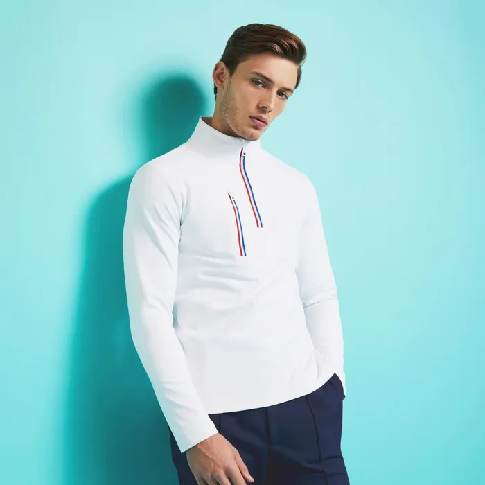 Daytona Tech Interlock Pullover Snow Men GFORE Tops