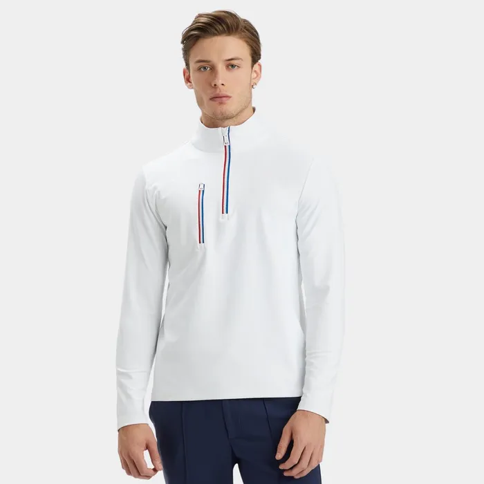 Daytona Tech Interlock Pullover Snow Men GFORE Tops