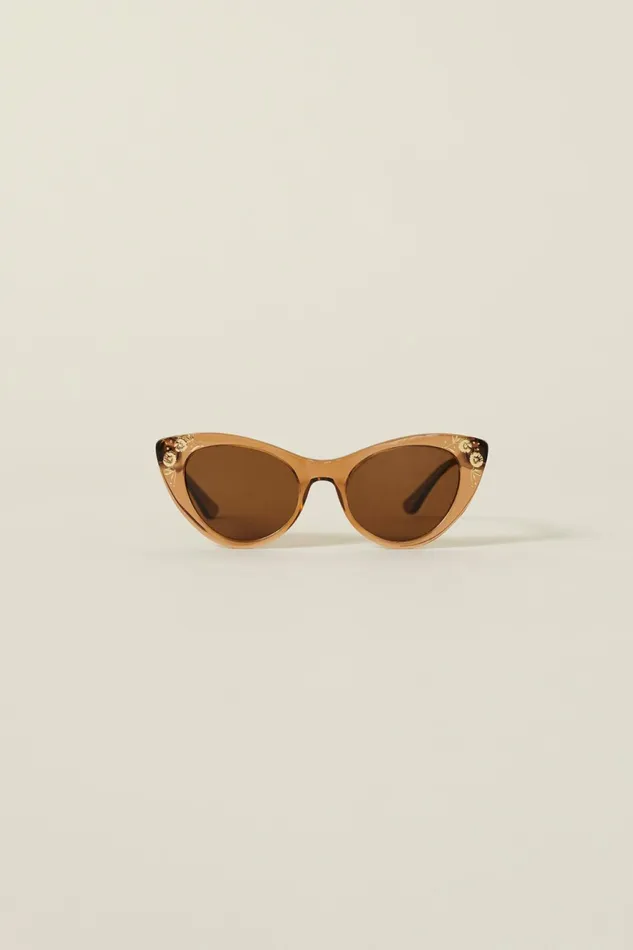 DEBBIE Sunglasses Mocha Women Rouje Jewelry and Accessories