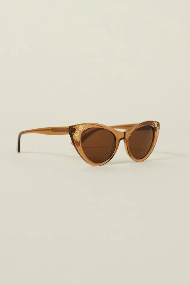 DEBBIE Sunglasses Mocha Women Rouje Jewelry and Accessories