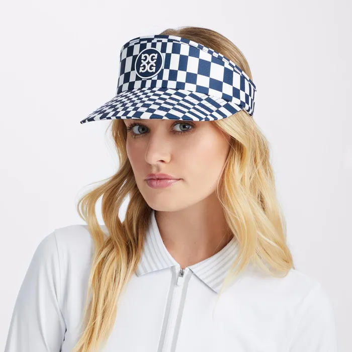 Distorted Check Ripstop Visor Twilight WomenGolf GFORE Hats