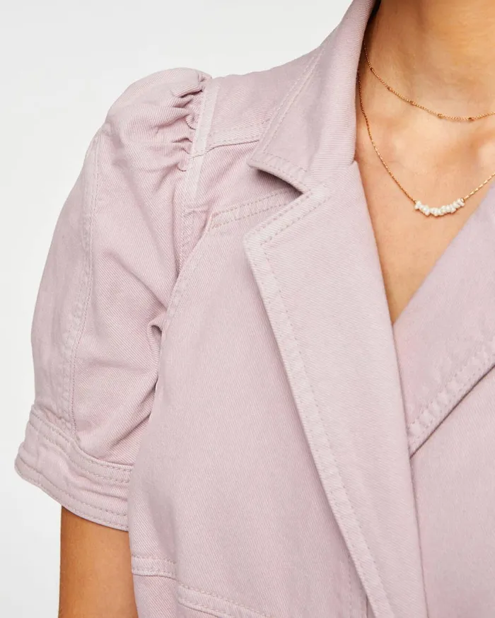 Dresses 038 Jumpsuits Women 7 For All Mankind Seamed Romper In Soft Lavender
