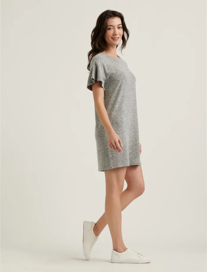 Dresses Women Lucky Brand Cloud Jersey Tee Dress Heather Grey