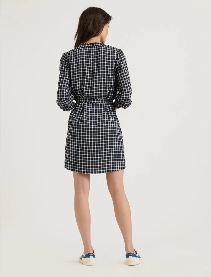 Dresses Women Lucky Brand Violet Shirt Dress Navy Multi
