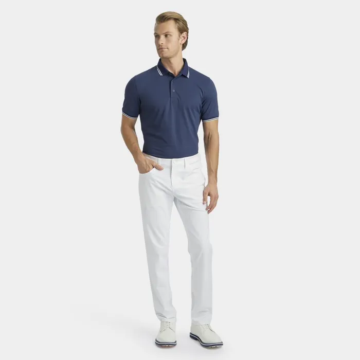 Dual Lines Banded Sleeve Tech Piqu Polo Ink Men GFORE Tops