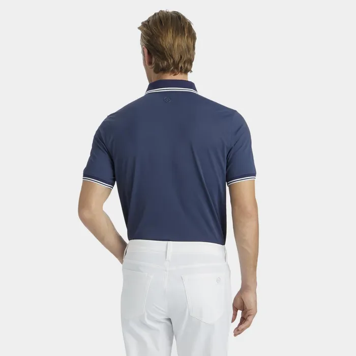Dual Lines Banded Sleeve Tech Piqu Polo Ink Men GFORE Tops