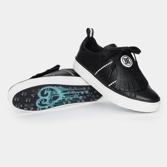 Durf Pebble Leather Kiltie Golf Shoe Onyx Women GFORE Golf Shoes
