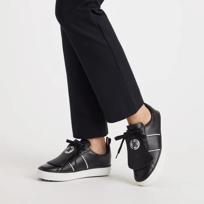 Durf Pebble Leather Kiltie Golf Shoe Onyx Women GFORE Golf Shoes