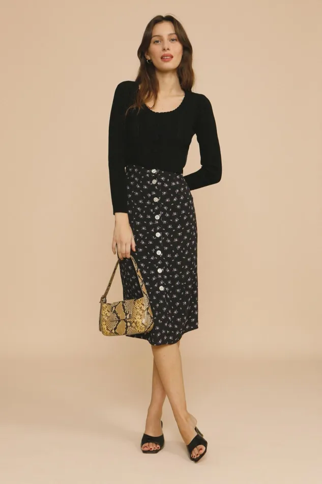ELIOT Skirt Bouquet Noir Women Rouje Skirts