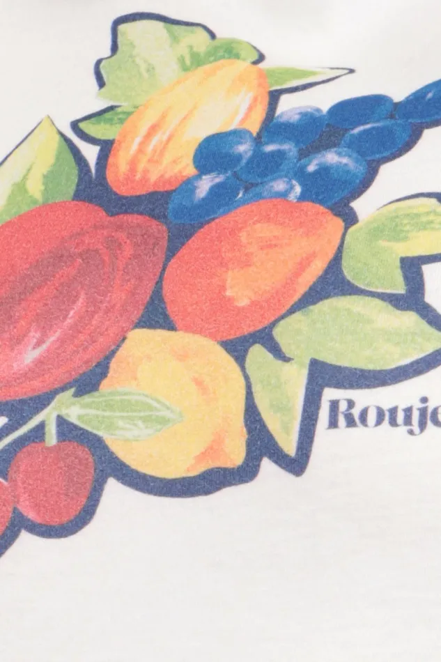 ERNEST Tshirt Blanc Fruit Women Rouje Tshirts and Tank Tops