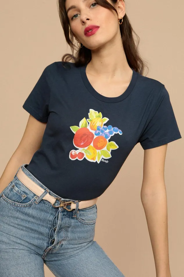 ERNEST Tshirt Marine Fruit Women Rouje Tshirts and Tank Tops