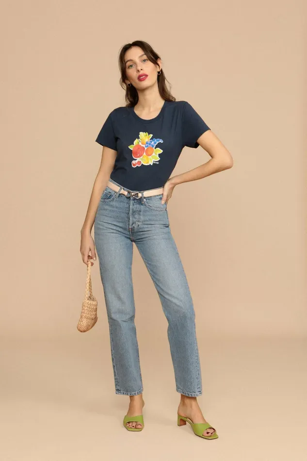ERNEST Tshirt Marine Fruit Women Rouje Tshirts and Tank Tops