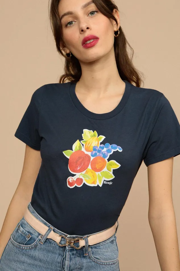 ERNEST Tshirt Marine Fruit Women Rouje Tshirts and Tank Tops