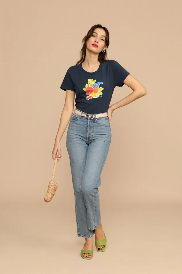ERNEST Tshirt Marine Fruit Women Rouje Tshirts and Tank Tops