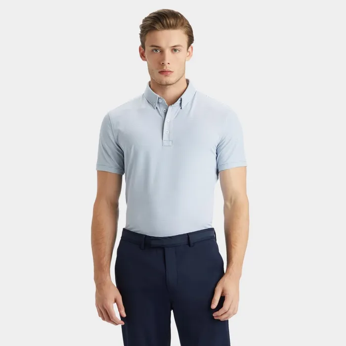 Feeder Stripe Tech Jersey Polo Fjord Men GFORE Tops