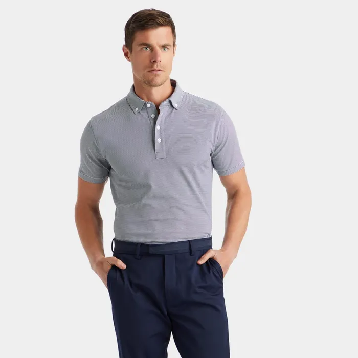 Feeder Stripe Tech Jersey Polo Twilight Men GFORE Tops