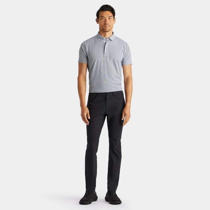 Feeder Stripe Tech Piqu Modern Spread Collar Polo Twilight Men GFORE Tops