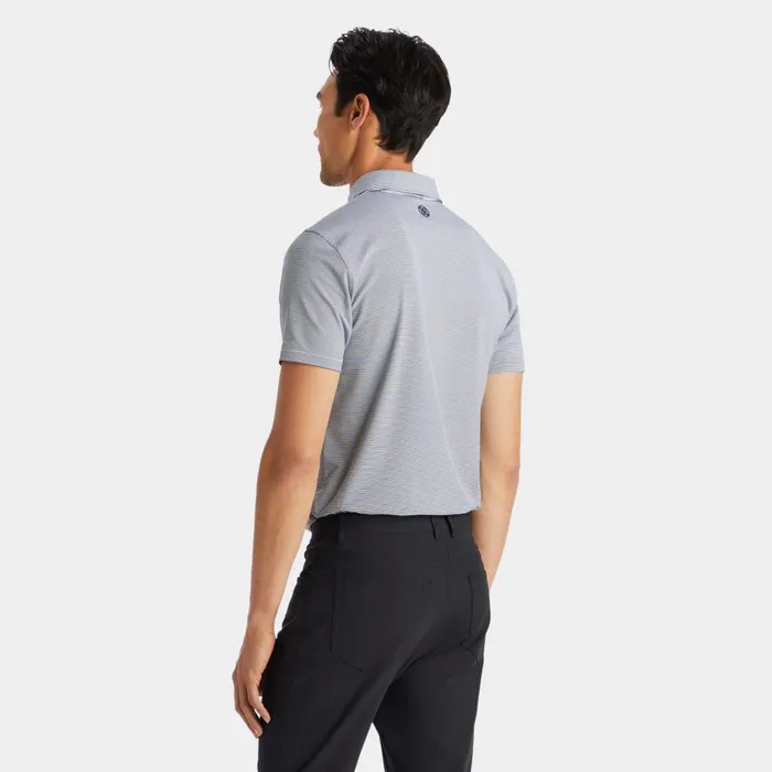Feeder Stripe Tech Piqu Modern Spread Collar Polo Twilight Men GFORE Tops