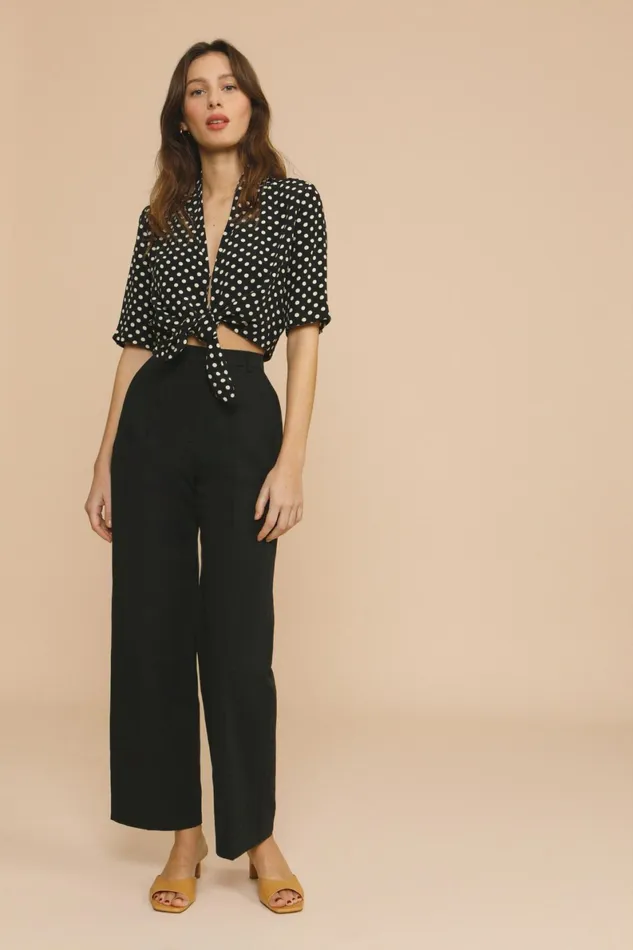 FIORA Top Pois Marne Women Rouje Blouses and Tops