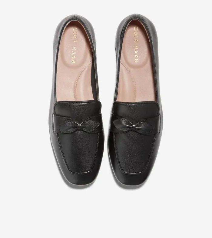 Flats and SlipOns Women Cole Haan York Bow Loafer Black Flats and SlipOns Women Cole Haan York Bow Loafer Black