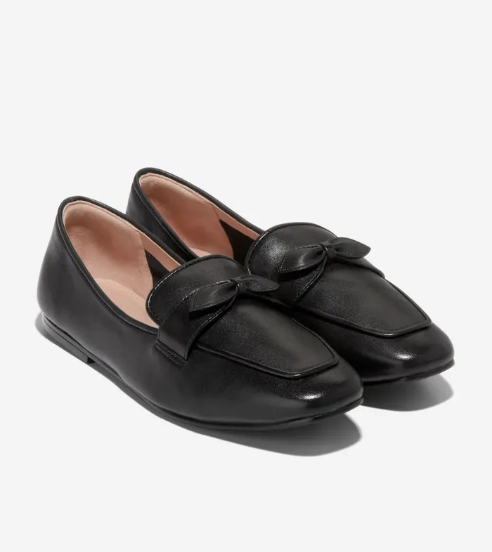 Flats and SlipOns Women Cole Haan York Bow Loafer Black Flats and SlipOns Women Cole Haan York Bow Loafer Black