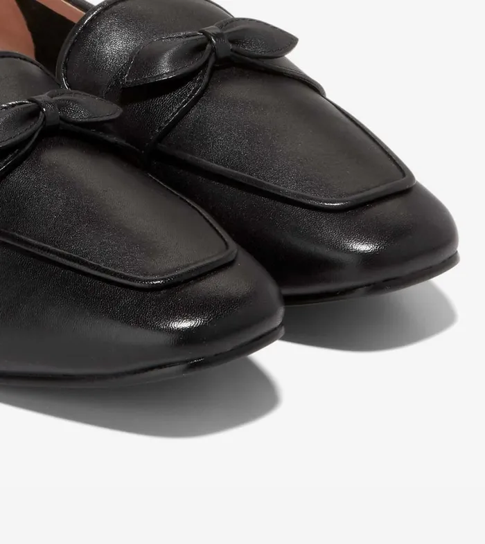 Flats and SlipOns Women Cole Haan York Bow Loafer Black Flats and SlipOns Women Cole Haan York Bow Loafer Black