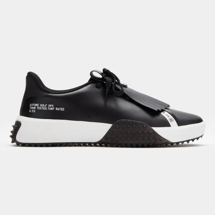 G112 PU Leather Kiltie Golf Shoe Onyx Women GFORE Golf Shoes
