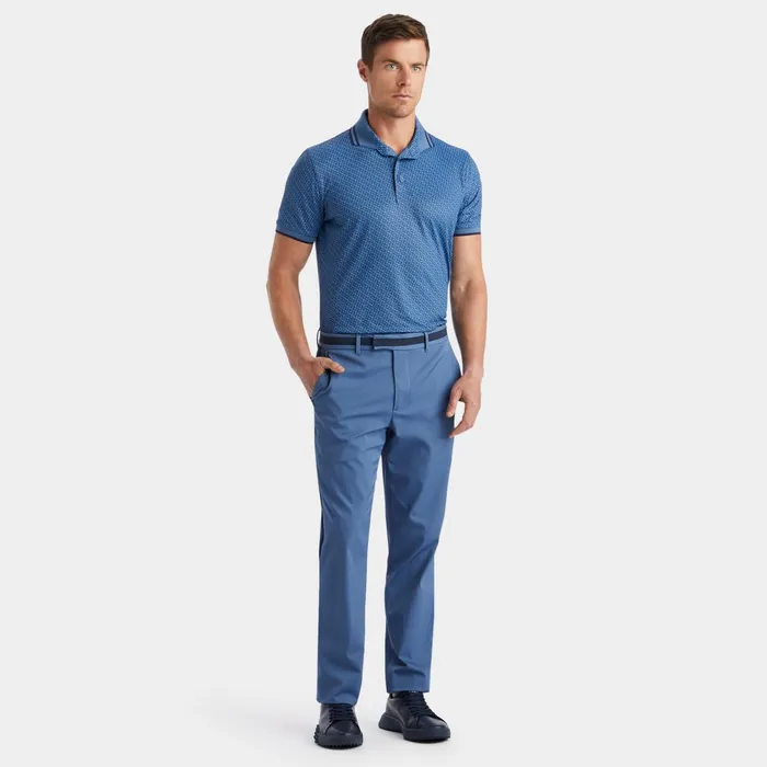 G Link Banded Sleeve Tech Jersey Polo Slate Men GFORE Tops