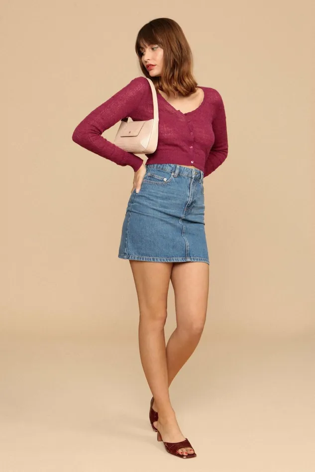 GABRIELLA Sweater Burgundy Women Rouje Knits