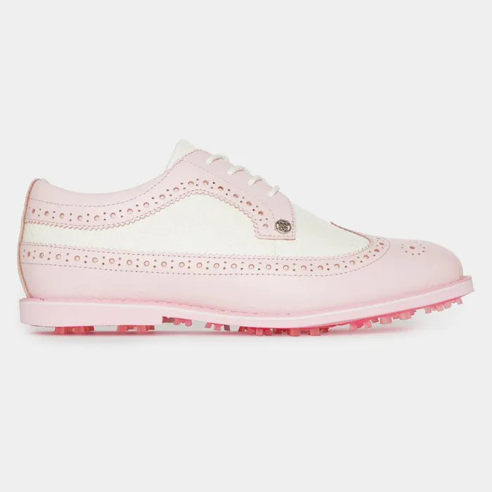 Gallivanter Pebble Leather Longwing Golf Shoe Blush Women GFORE Golf Shoes