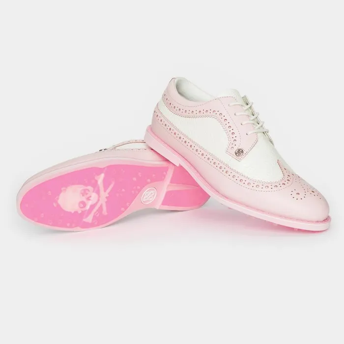 Gallivanter Pebble Leather Longwing Golf Shoe Blush Women GFORE Golf Shoes