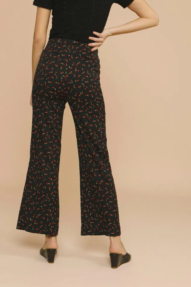 GINO Pants Mini Tulipe Noir Women Rouje Pants