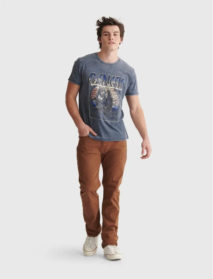 Graphic Tees Men Lucky Brand Genesis Tee American Navy