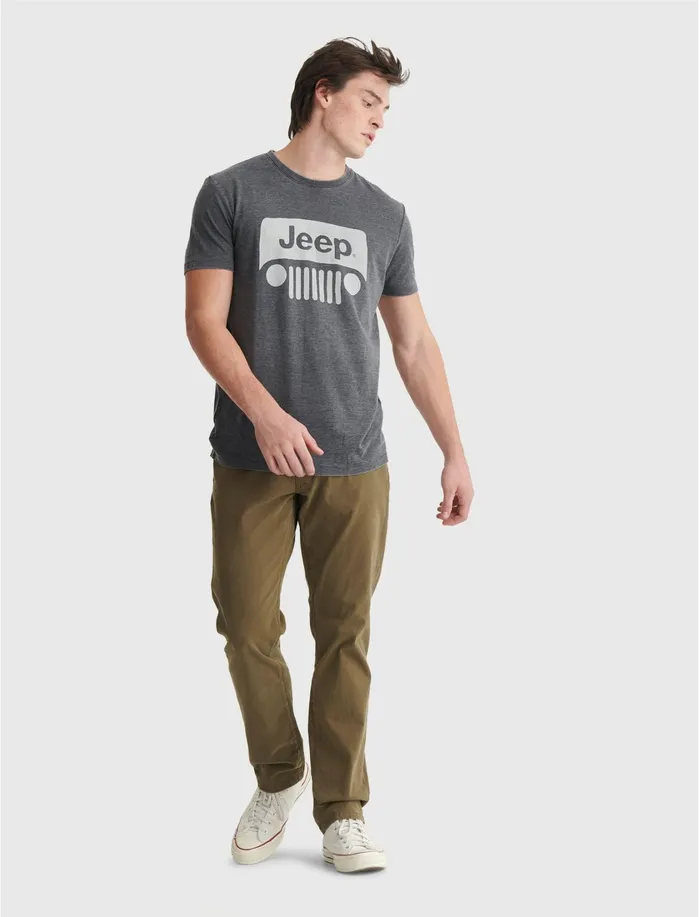 Graphic Tees Men Lucky Brand Jeep Tee Jet Black