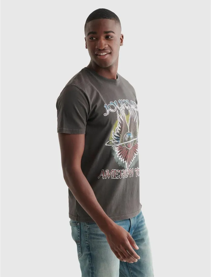 Graphic Tees Men Lucky Brand Journey 79 Tour Tee Raven Graphic Tees Men Lucky Brand Journey 79 Tour Tee Raven
