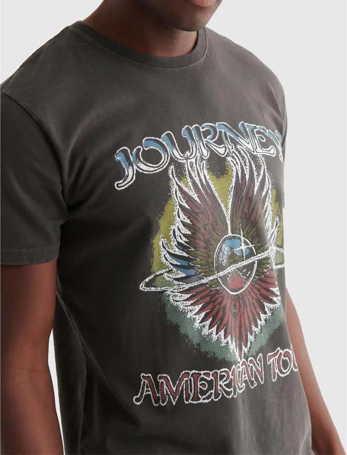 Graphic Tees Men Lucky Brand Journey 79 Tour Tee Raven Graphic Tees Men Lucky Brand Journey 79 Tour Tee Raven