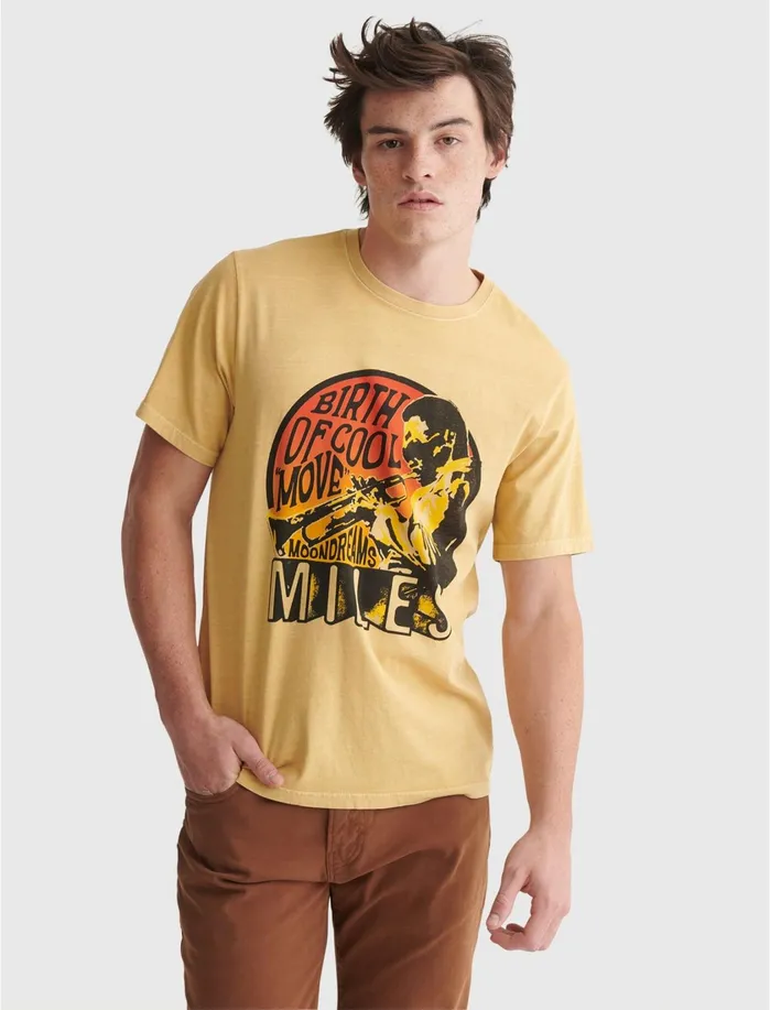Graphic Tees Men Lucky Brand Miles Davis Tee Fall Leaf