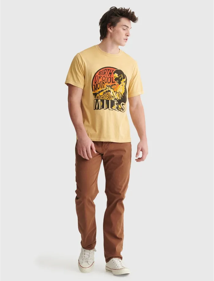Graphic Tees Men Lucky Brand Miles Davis Tee Fall Leaf