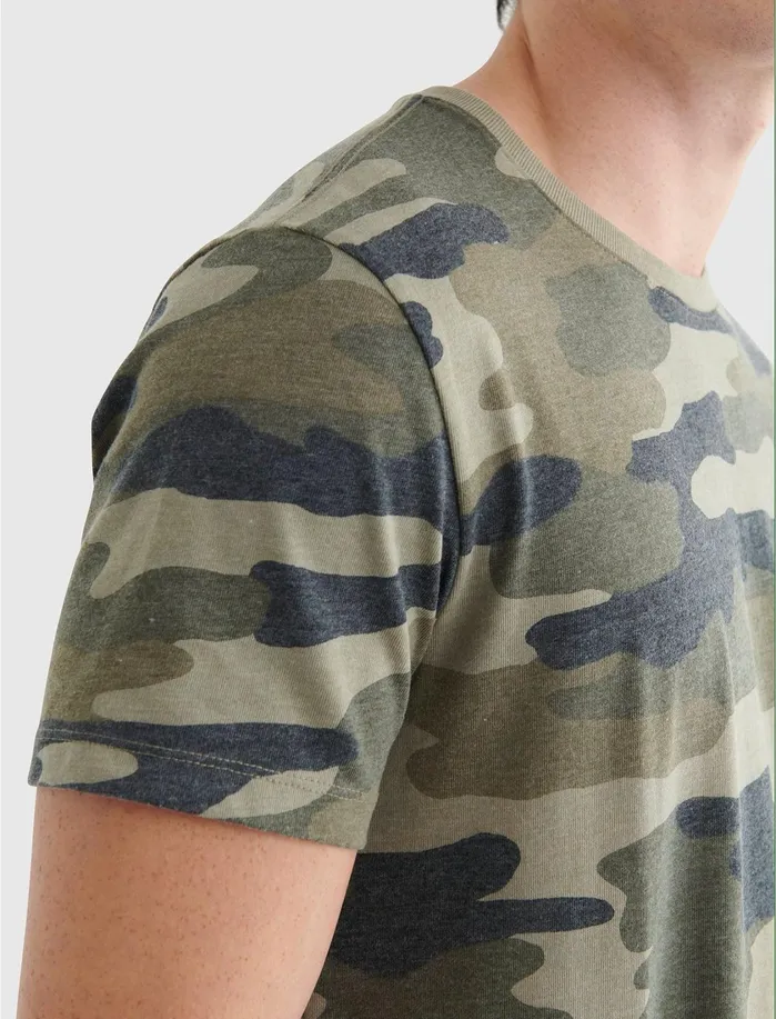 Graphic Tees Men Lucky Brand Military Crew Camo army Colors Graphic Tees Men Lucky Brand Military Crew Camo army Colors