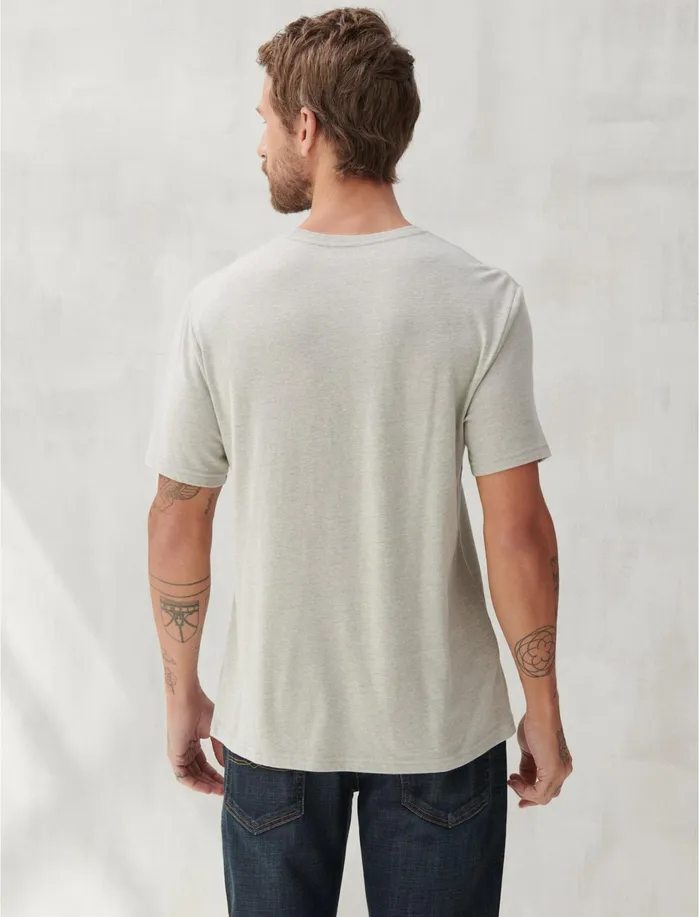 Graphic Tees Men Lucky Brand Morrison Shield Tee Grey