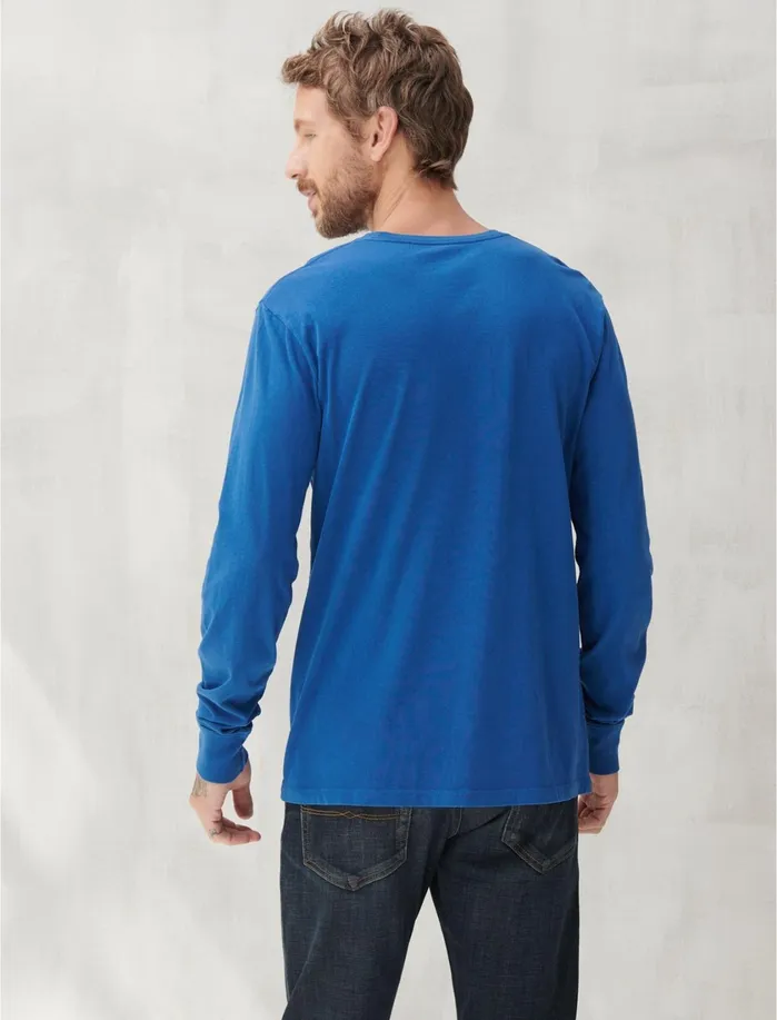 Graphic Tees Men Lucky Brand Randys Donuts Logos Estate Blue