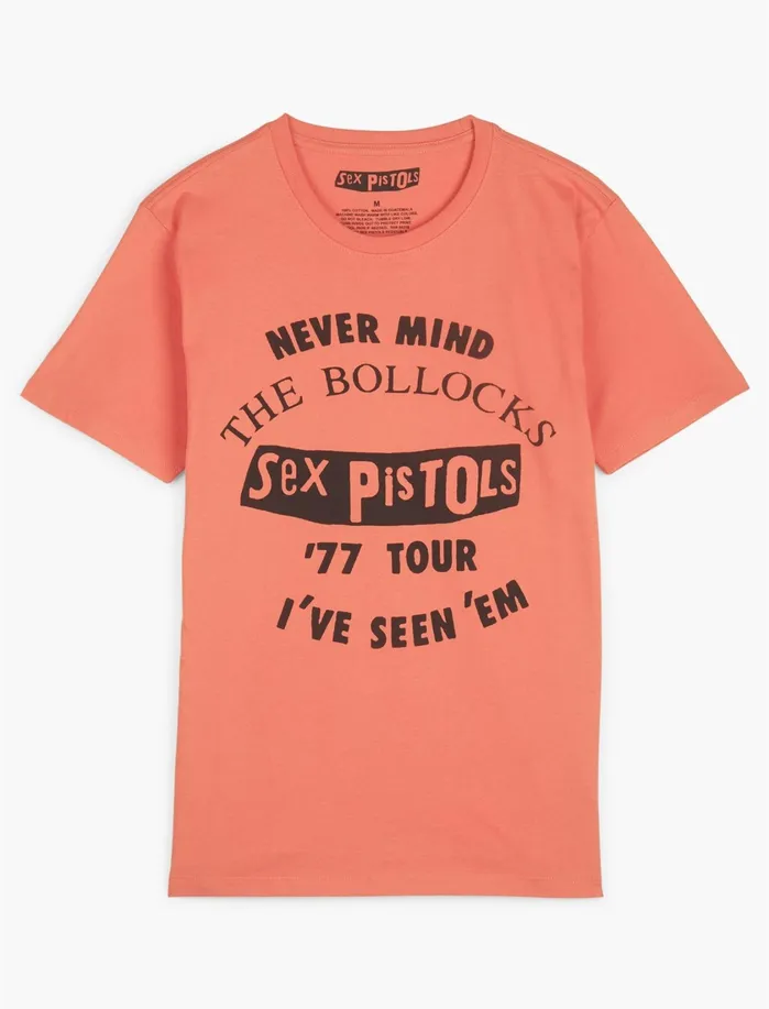 Graphic Tees Men Lucky Brand Sex Pistols Tee Spiced Coral
