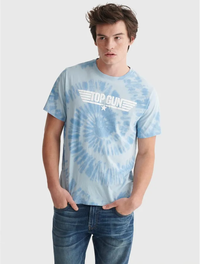 Graphic Tees Men Lucky Brand Top Gun Tie Dye Tee Allure