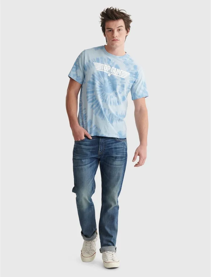 Graphic Tees Men Lucky Brand Top Gun Tie Dye Tee Allure