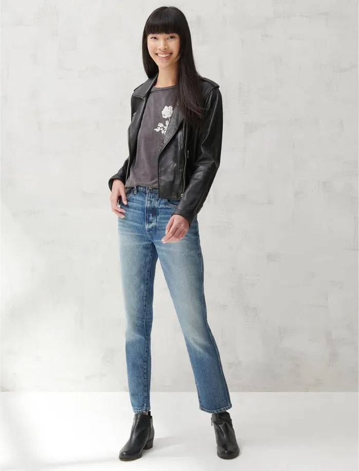 Graphic Tees Women Lucky Brand Graphic Tee Jet Black