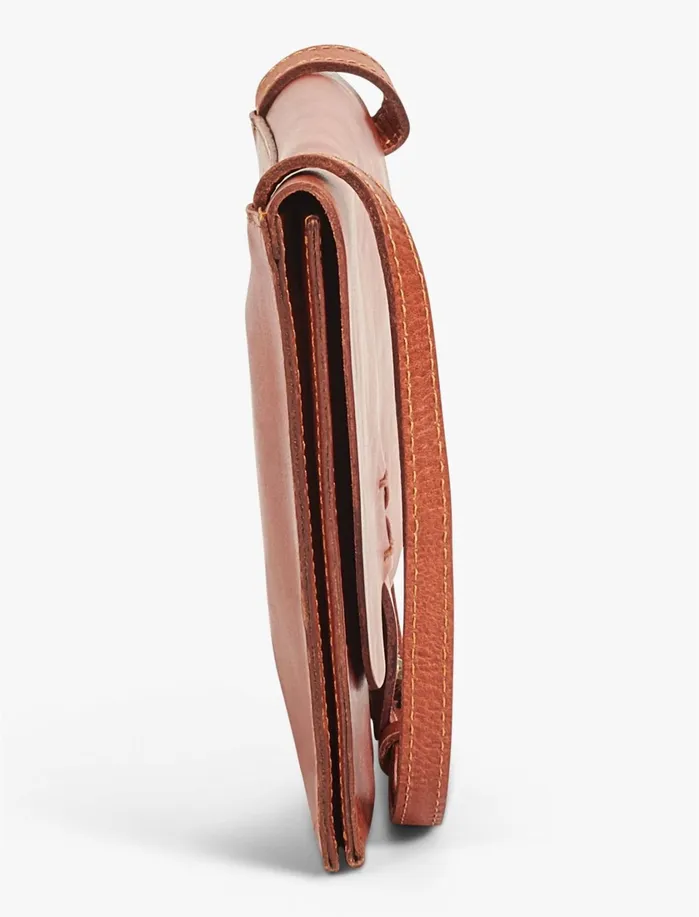 Handbags Women Lucky Brand Leather Crossbody Bag Cognac