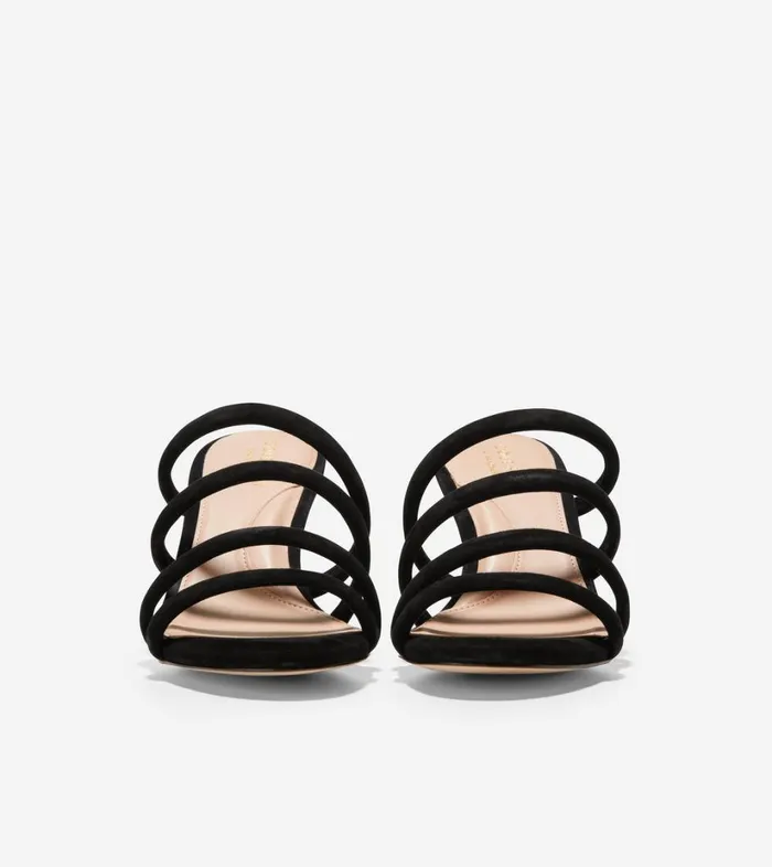 Heels And Wedges Women Cole Haan Adella Sandal Black Suede Heels And Wedges Women Cole Haan Adella Sandal Black Suede