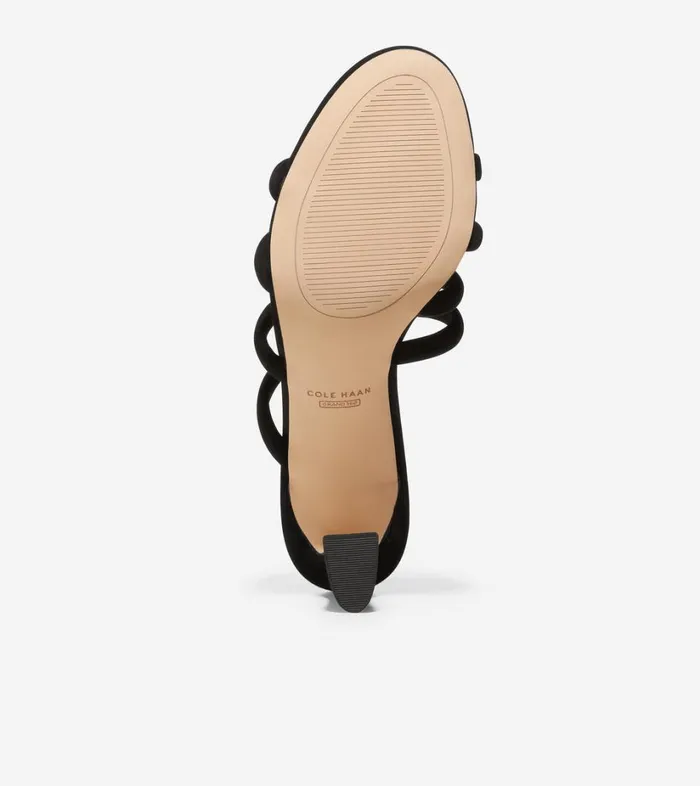 Heels And Wedges Women Cole Haan Adella Sandal Black Suede Heels And Wedges Women Cole Haan Adella Sandal Black Suede